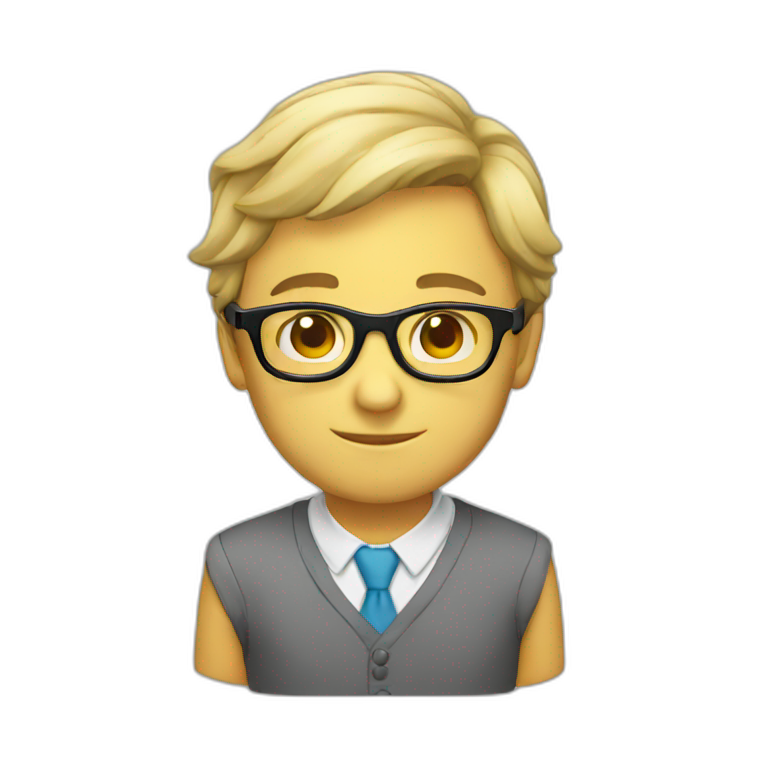 Pensioner-whithout glasses | AI Emoji Generator