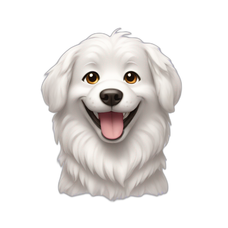 Smiling dog | AI Emoji Generator