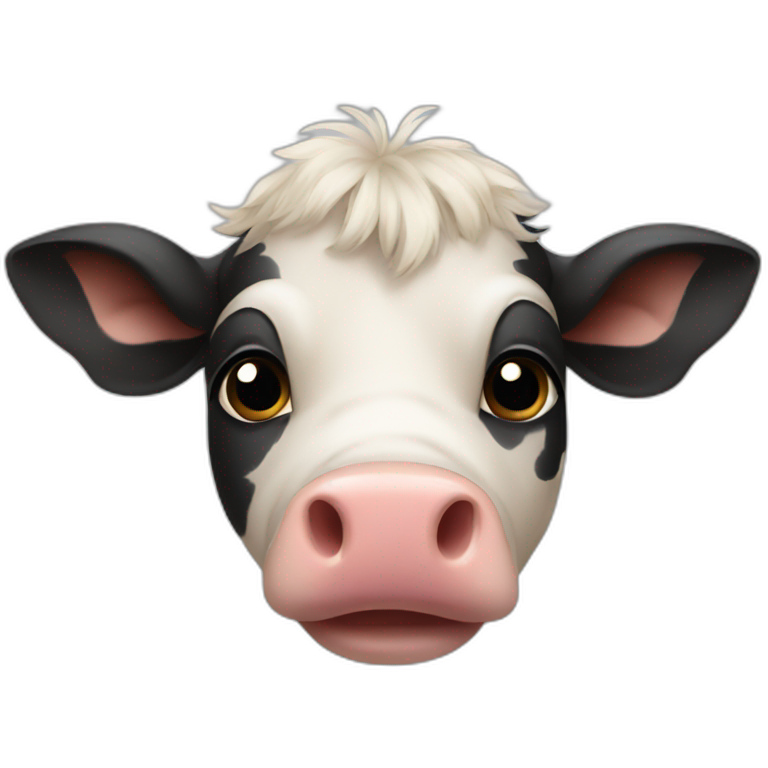 cow buffalo goat sheep horse chicken pig mixed icon | AI Emoji Generator