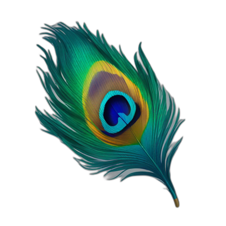 upsidedown peacock | AI Emoji Generator