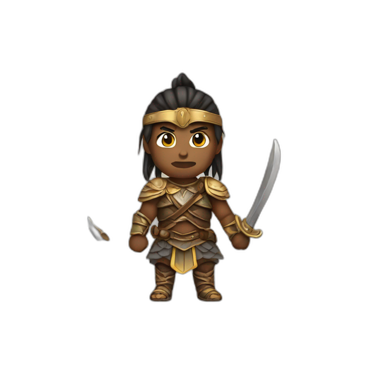 Black angel Warrior | AI Emoji Generator