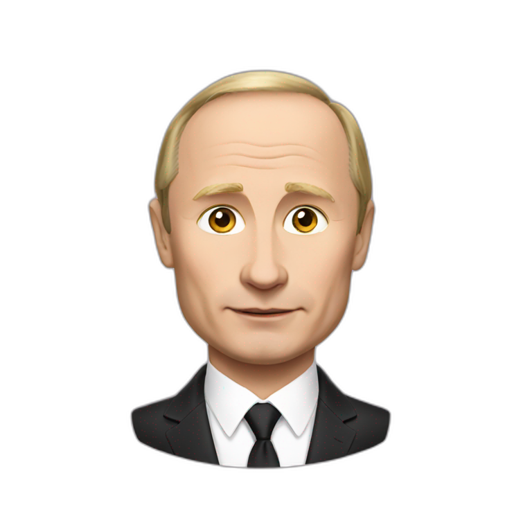 Vladimir putin with pride flag riding on a bear | AI Emoji Generator