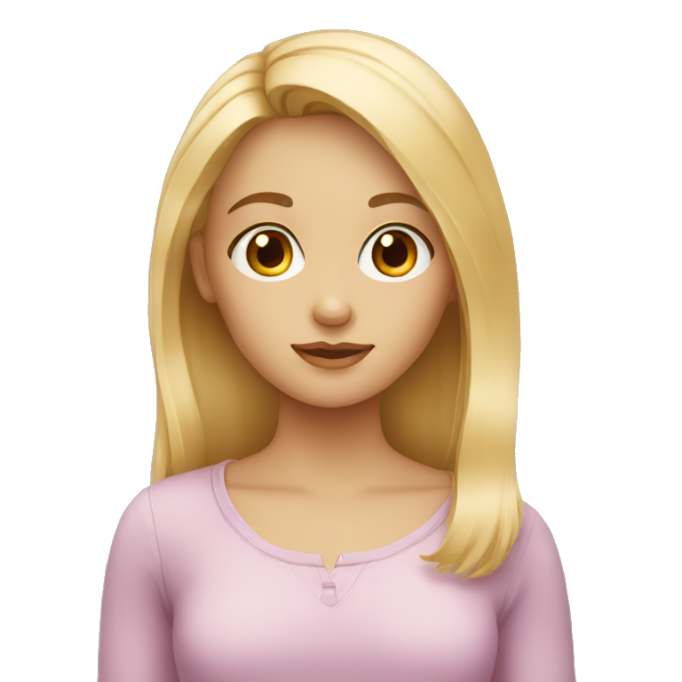 Girl Blond Ai Emoji Generator