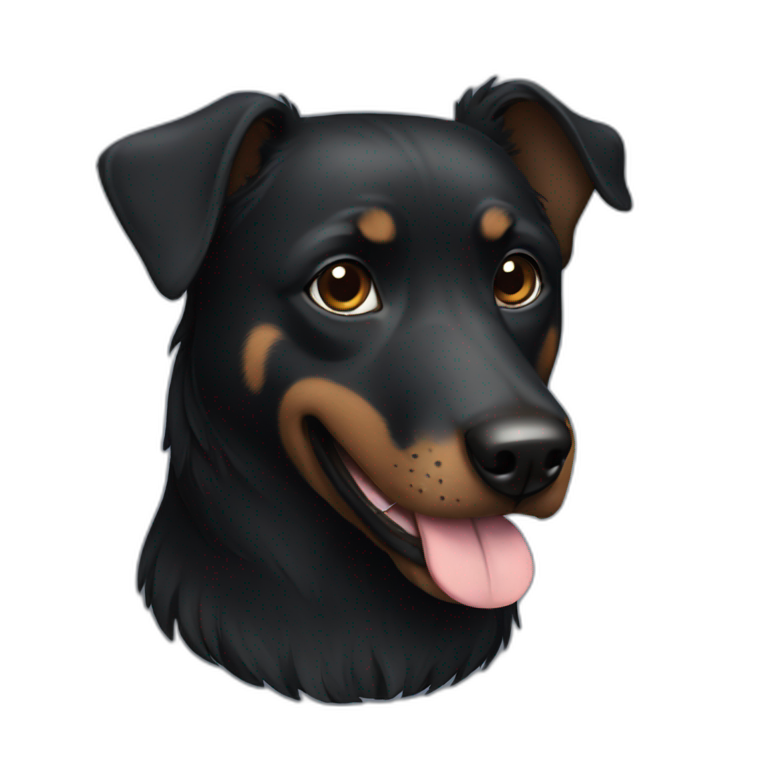 black dog | AI Emoji Generator