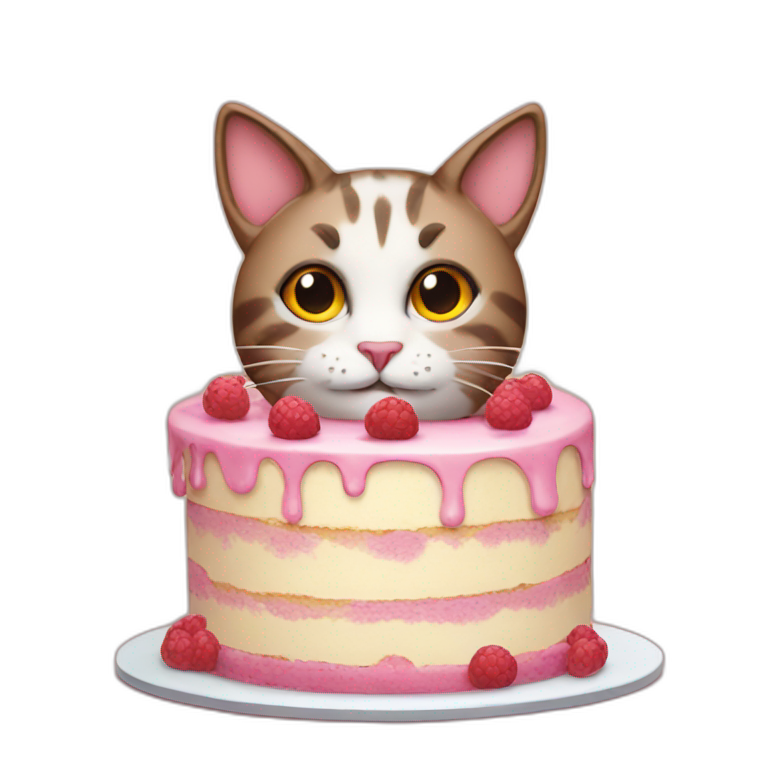 Cat cake | AI Emoji Generator