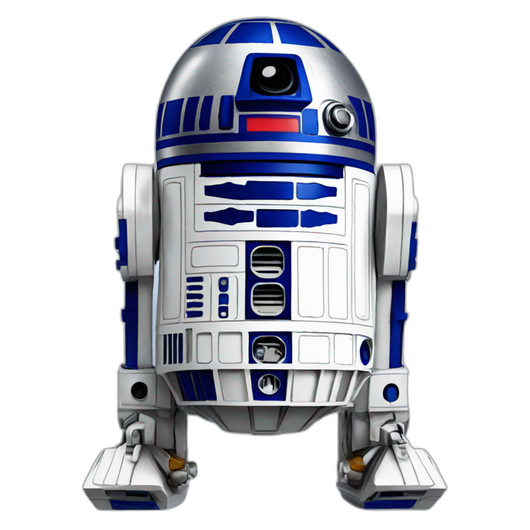 R2D2, Dreads, part human | AI Emoji Generator