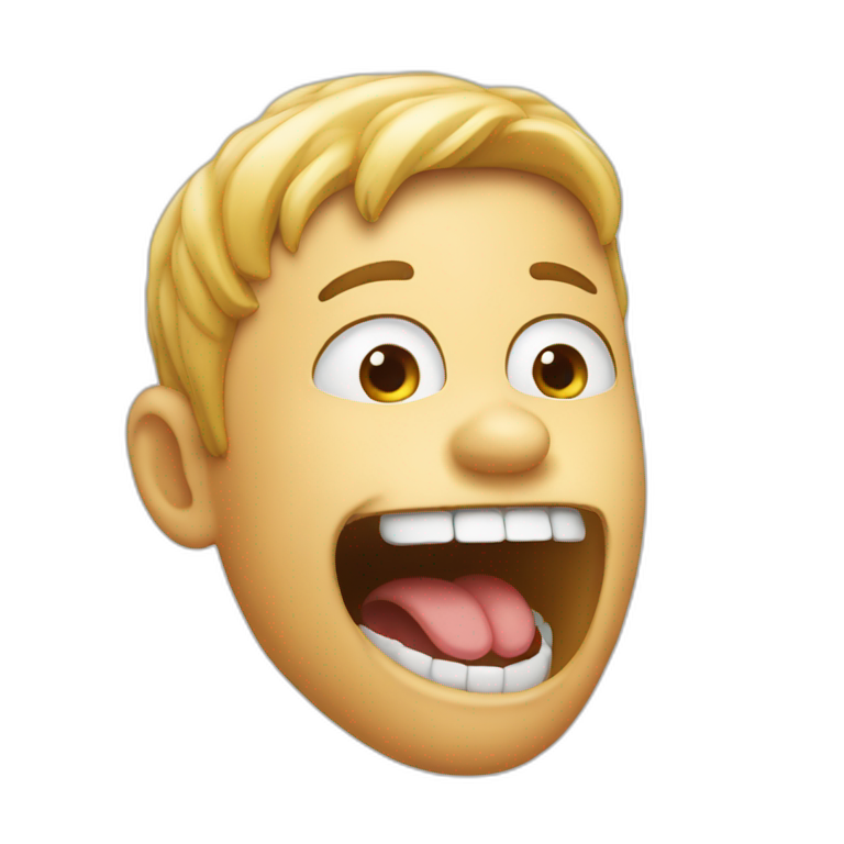 Finger on jaw- mewing | AI Emoji Generator