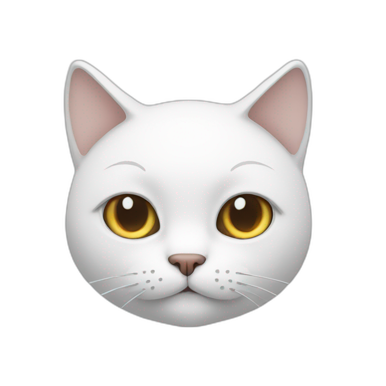 cat but chill with blood on its face | AI Emoji Generator