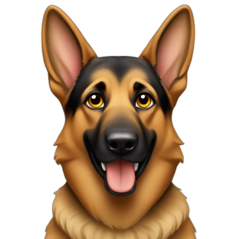 german shephard dog | AI Emoji Generator