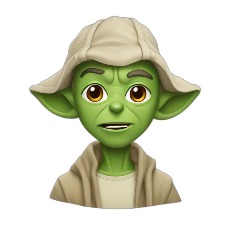 fusion between link and yoda | AI Emoji Generator