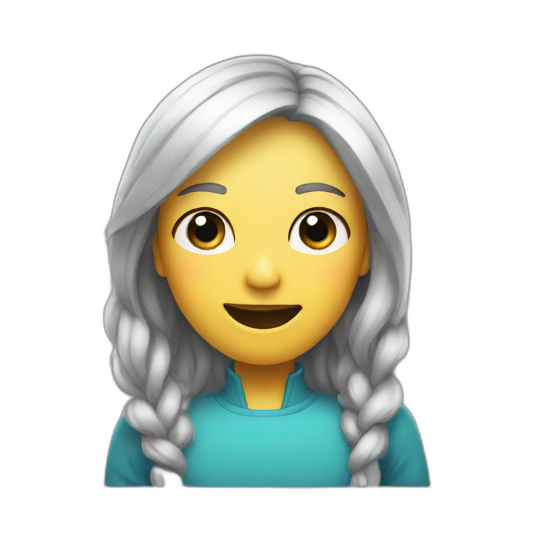 Siri personified | AI Emoji Generator