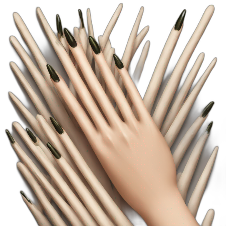 girl-with-long-nails-painted | AI Emoji Generator