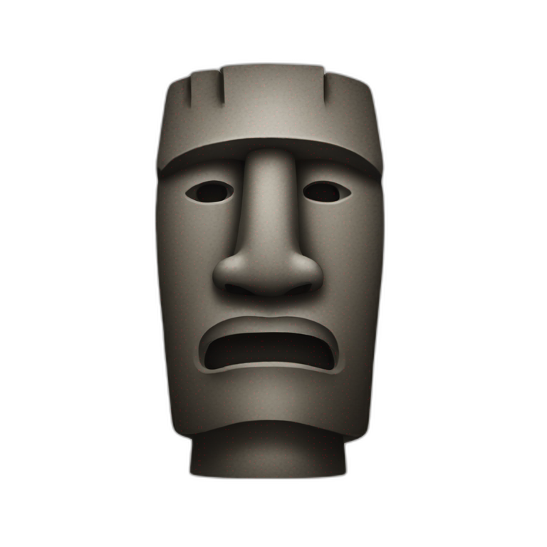 moai wearing dark sunglasses | AI Emoji Generator