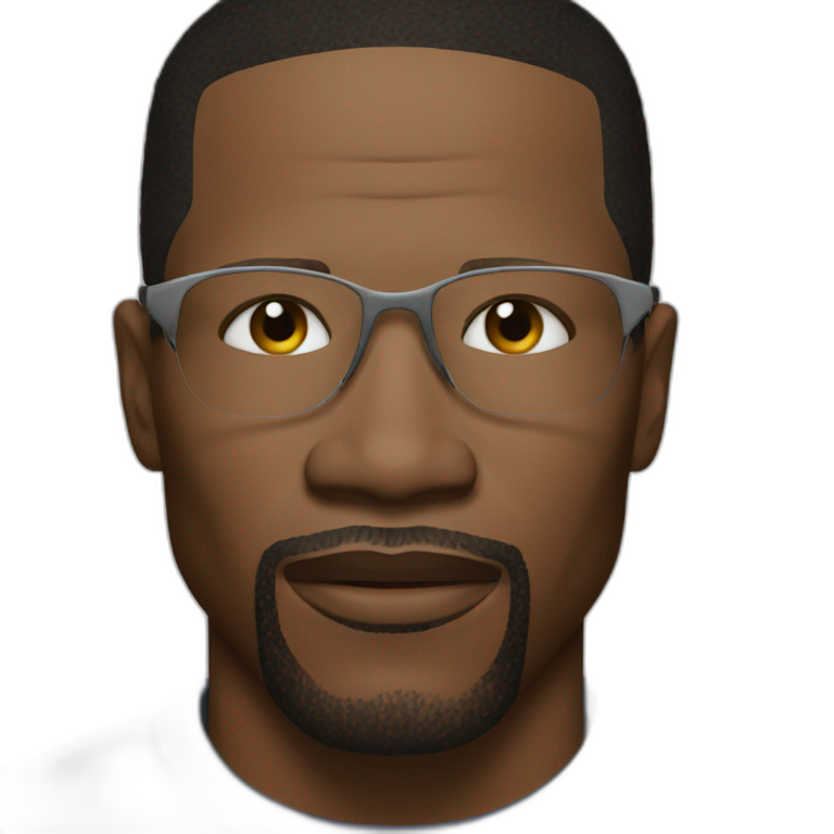 actor Jamie Foxx wearing t-shirt | AI Emoji Generator