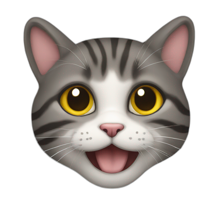 Gato mewing | AI Emoji Generator