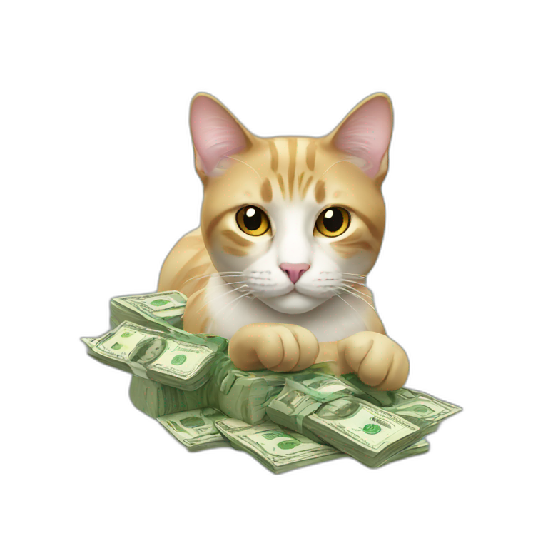 Cat money | AI Emoji Generator