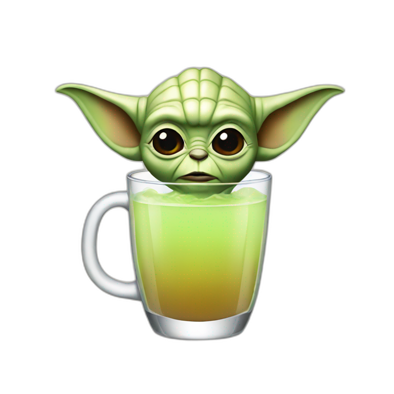 Yoda drink béer | AI Emoji Generator