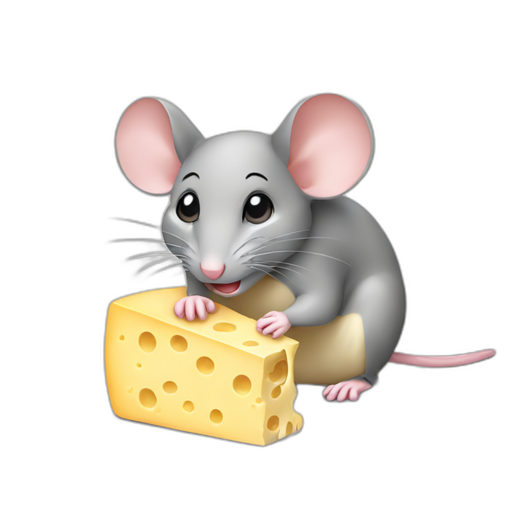 mouse trap with cheese on it and box | AI Emoji Generator