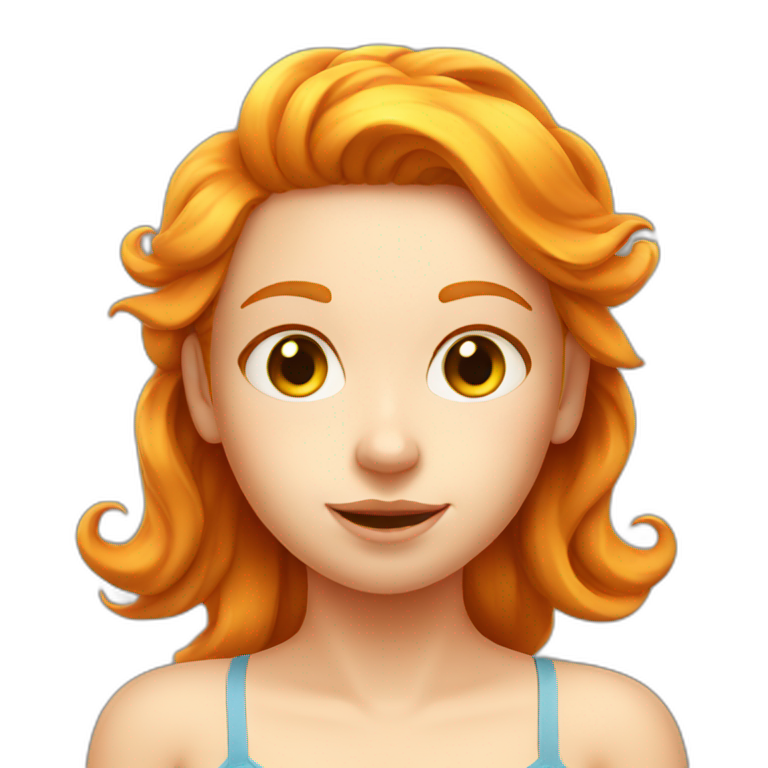 ginger girl | AI Emoji Generator