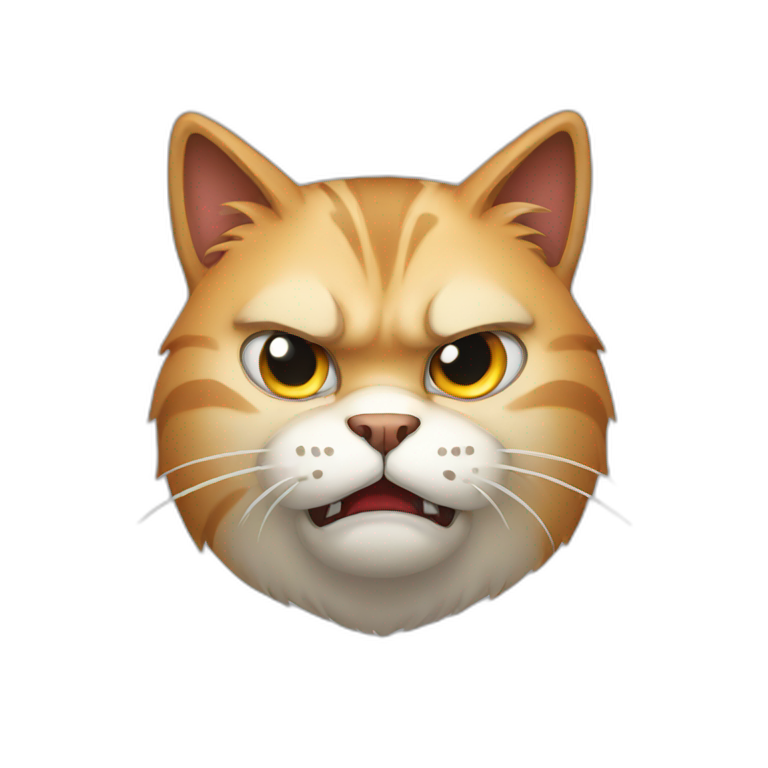 angry cat | AI Emoji Generator