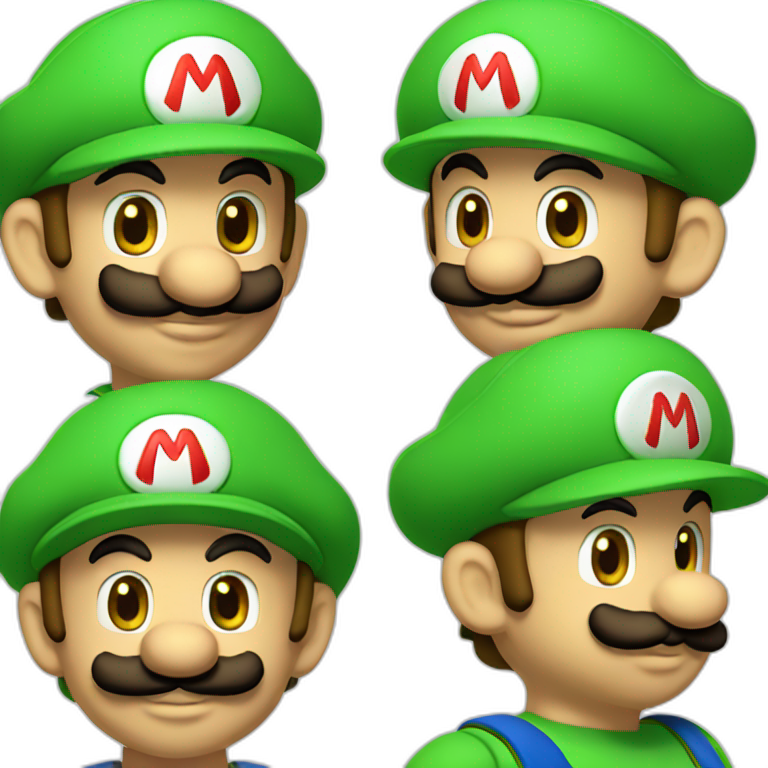 Mario & Luigi having babies | AI Emoji Generator