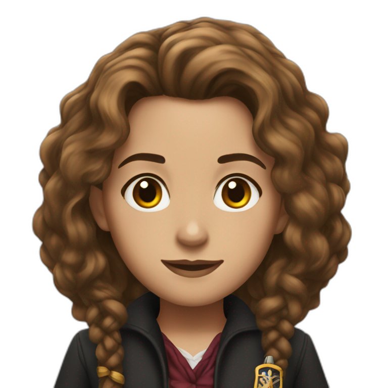 Hermione granger at the beach | AI Emoji Generator