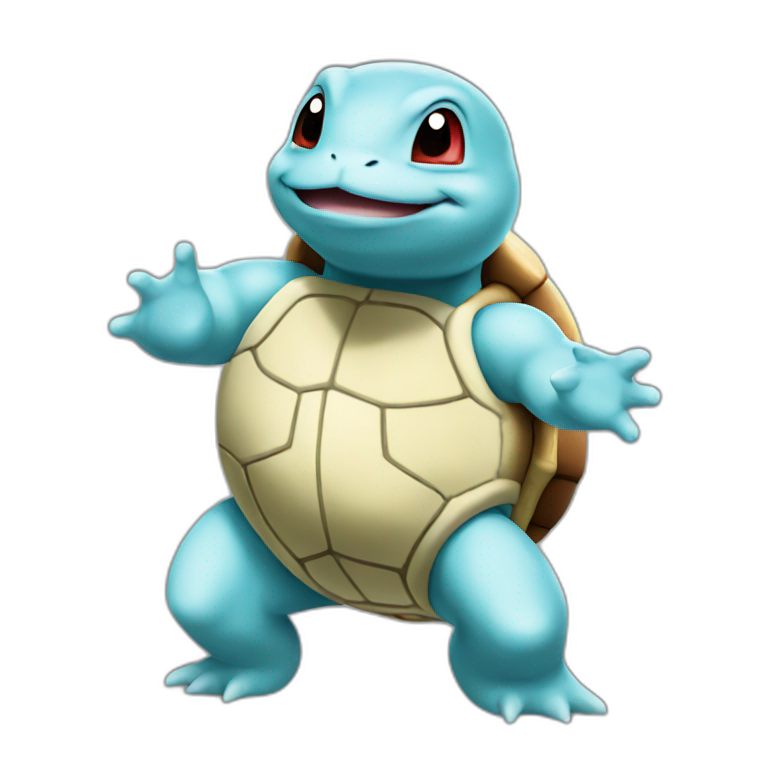 Squirtle play the trumpet | AI Emoji Generator