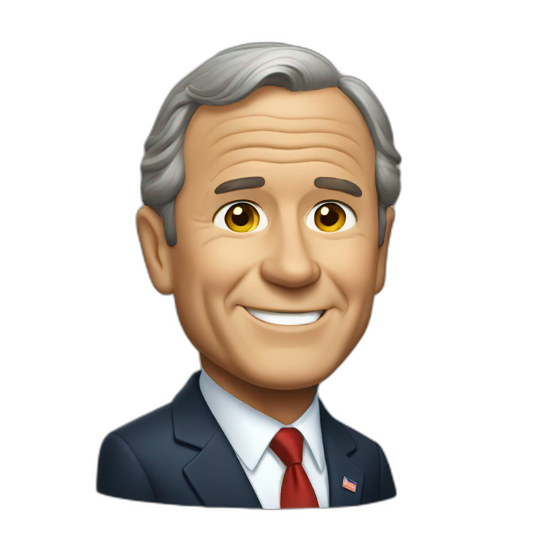 anime George W. Bush | AI Emoji Generator