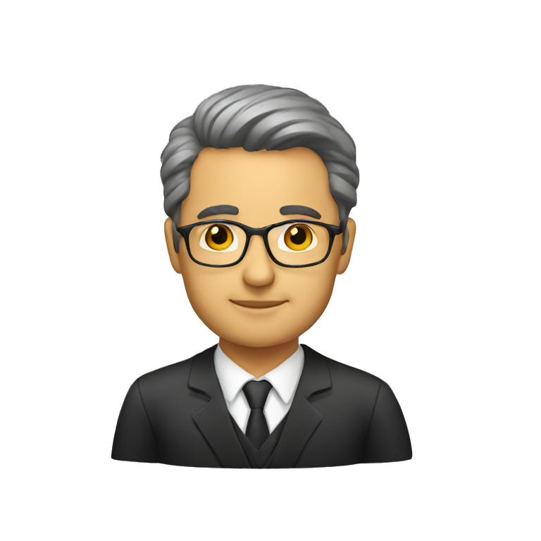 man chasing a lawyer | AI Emoji Generator