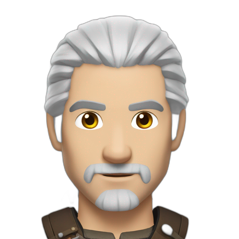 Geralt of Rivia smoking | AI Emoji Generator