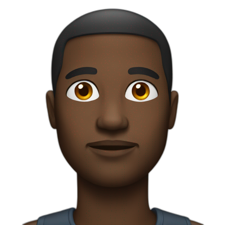 Black person with backpack | AI Emoji Generator