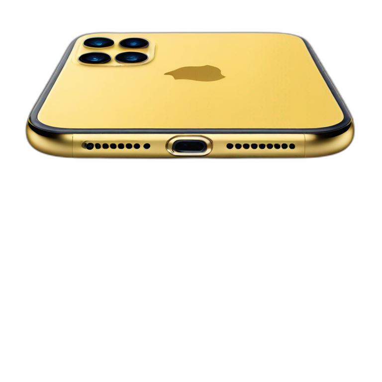 Yellow New Iphone 11 Pro Max With Text On The Screen Ai Emoji Generator 6560