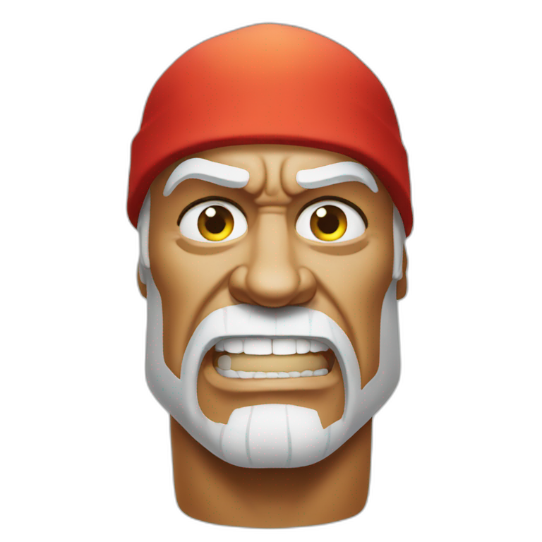 hulk hogan slamming ange postecoglou realistic | AI Emoji Generator