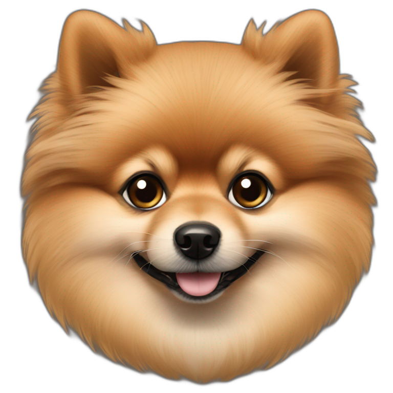 dog with black ears and brown muzzle | AI Emoji Generator