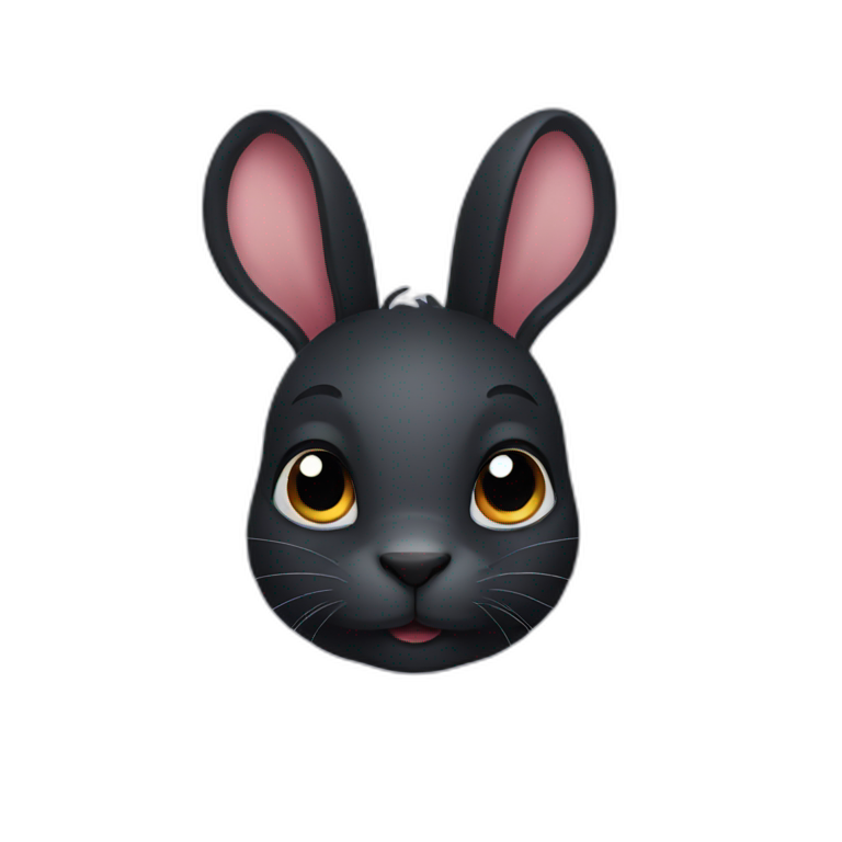 black rabbit | AI Emoji Generator