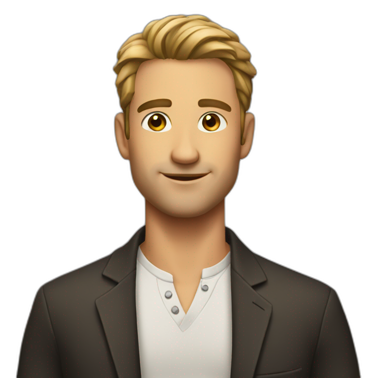 Handsome guy | AI Emoji Generator