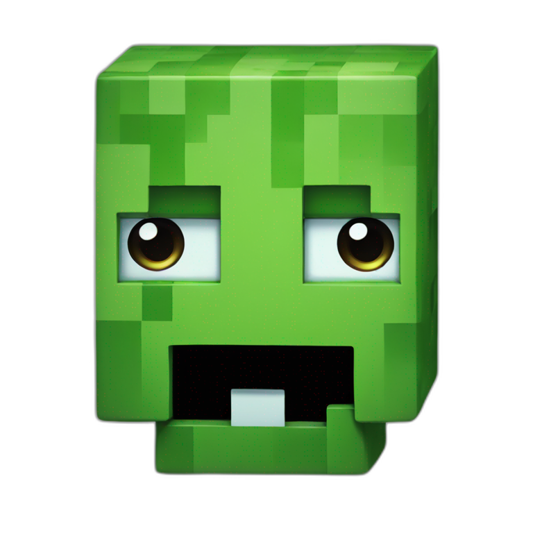 Creeper From Minecraft Ai Emoji Generator 2041