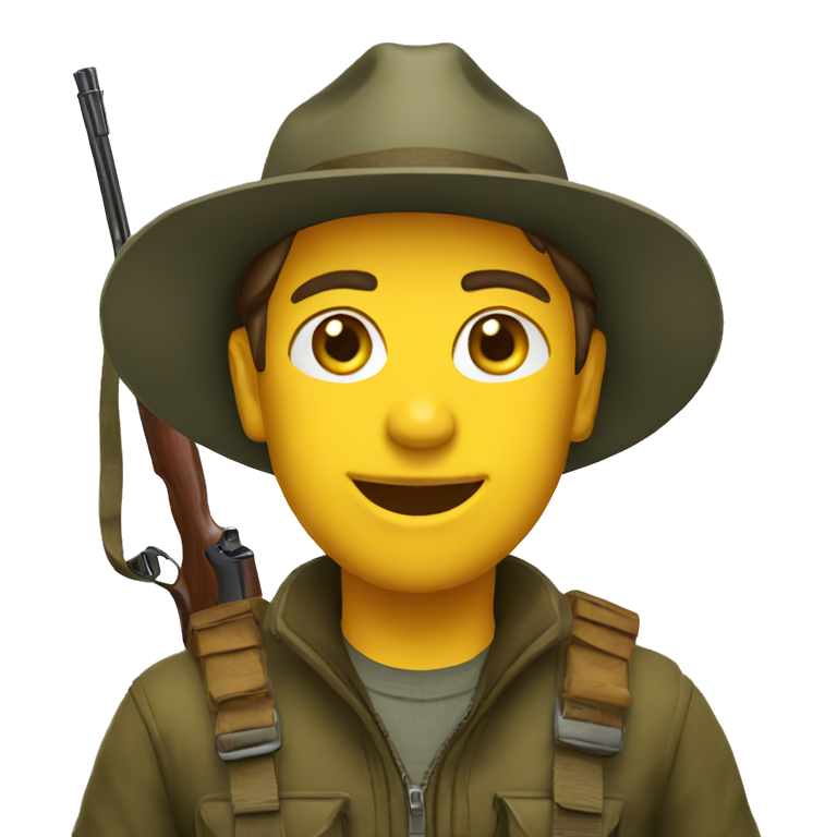 Hunter Biden with gun | AI Emoji Generator