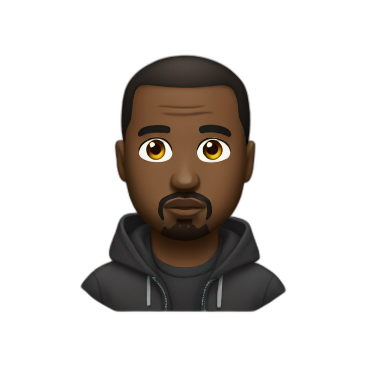 kanye west in jojo pose | AI Emoji Generator