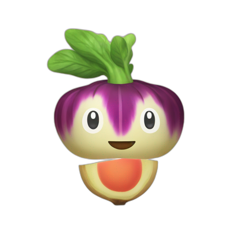 turnip smile | AI Emoji Generator