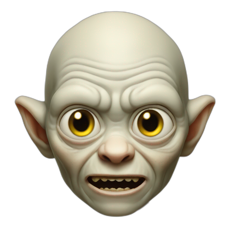 gollum surfing with shrek | AI Emoji Generator