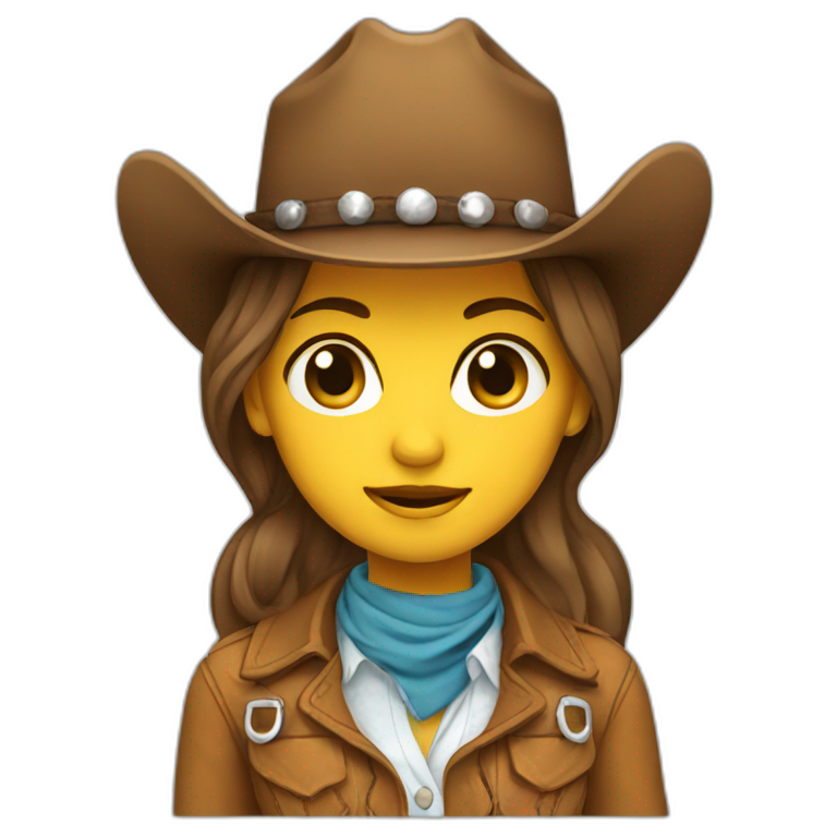 Anime Cowgirl Position Statue Ai Emoji Generator 