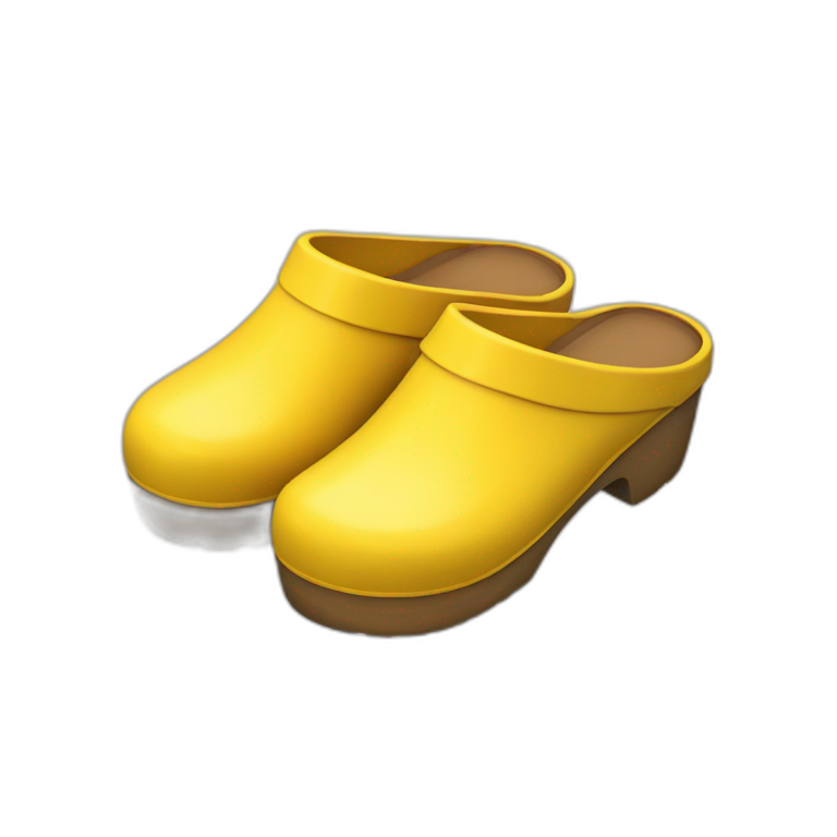 Emoji clogs hot sale