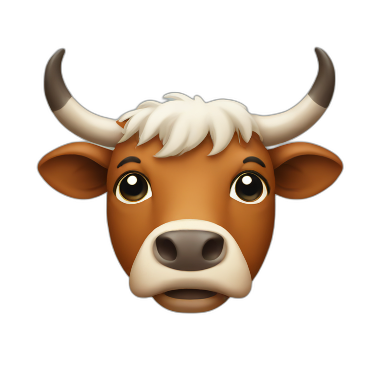 Grey ox | AI Emoji Generator