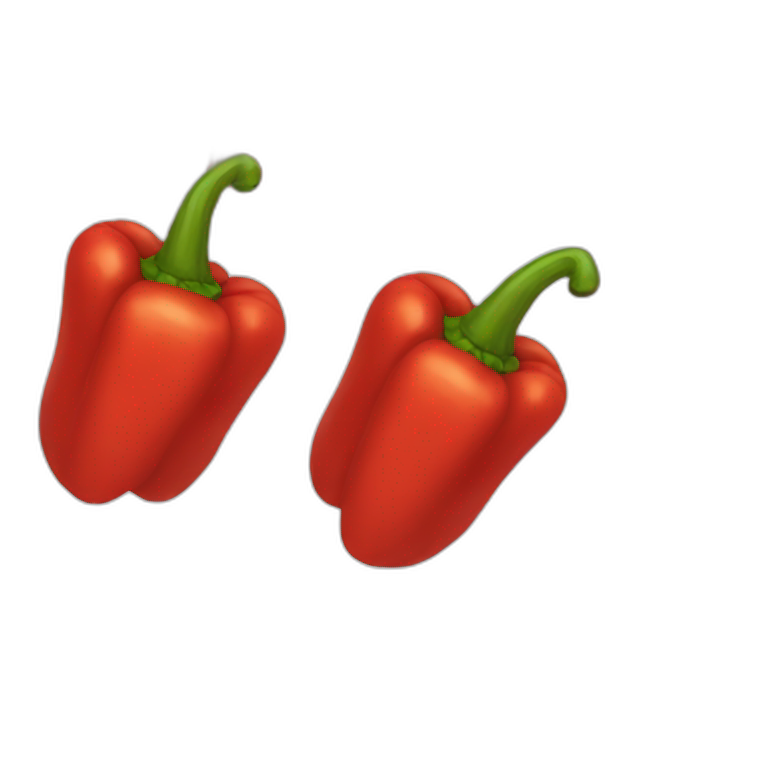 three red peppers | AI Emoji Generator