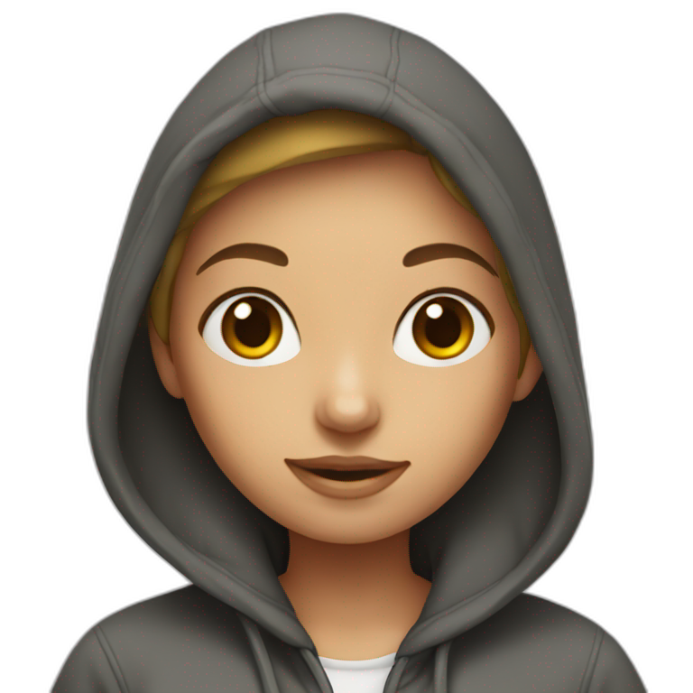 Dominus black hoddie red eyes | AI Emoji Generator