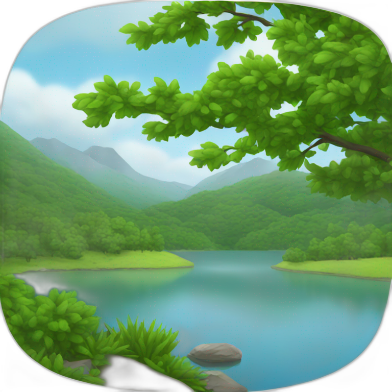 mountain lake | AI Emoji Generator