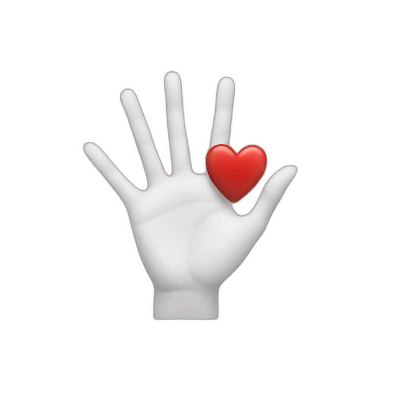 Hands heart | AI Emoji Generator