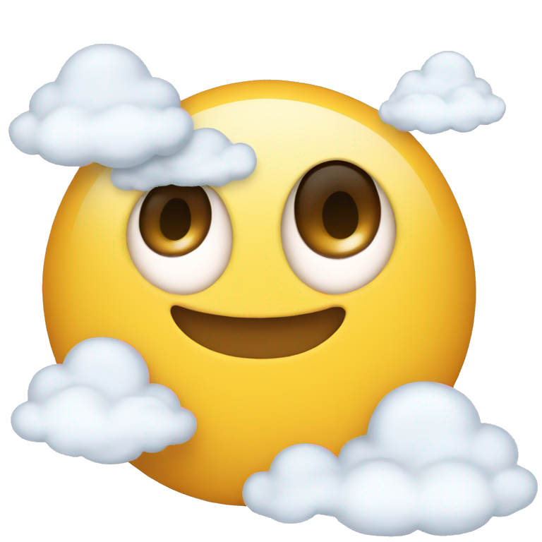 happy cloud gazer portrait | AI Emoji Generator