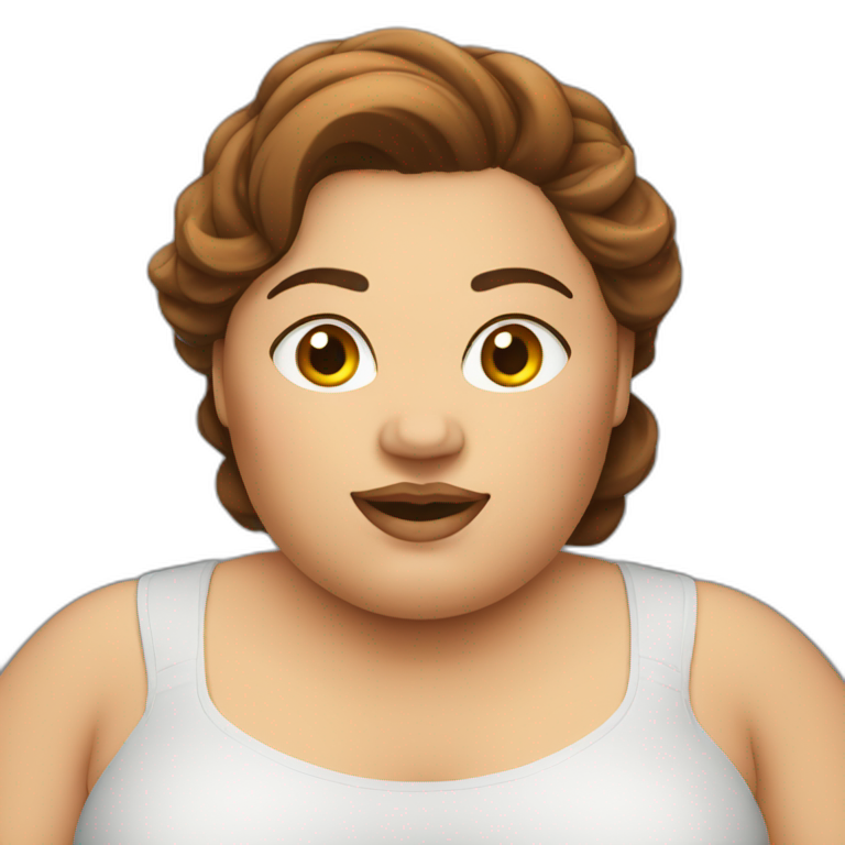 Obese Man With Big Belly Running Ai Emoji Generator